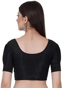 Stylish Black Cotton Blend Blouses For Women-thumb1