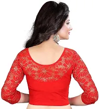 Stylish Red Cotton Blend Blouses For Women-thumb1