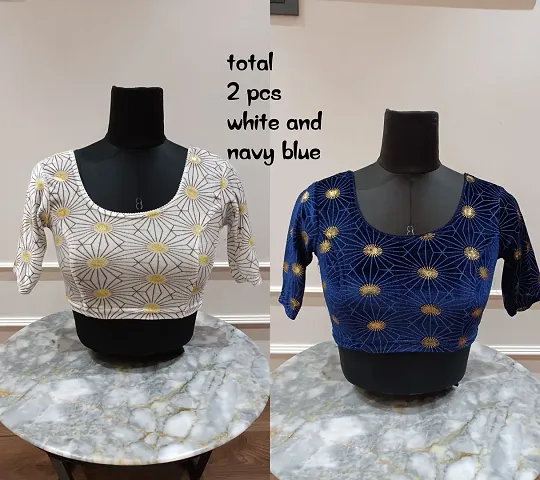 Glamorous Velvet Stitched Blouses 