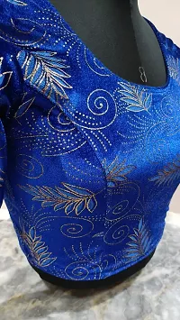 Stylish Blue Velvet Blouses For Women-thumb4