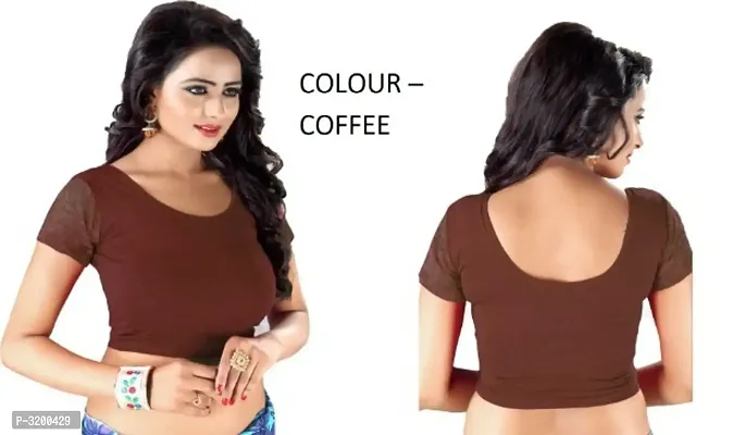 New Cotton Spandex Solid Blouse For Women