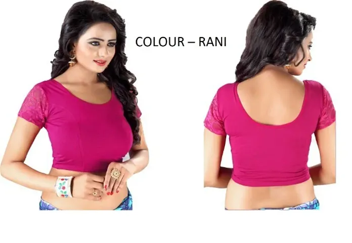 New Spandex Solid Blouse For Women