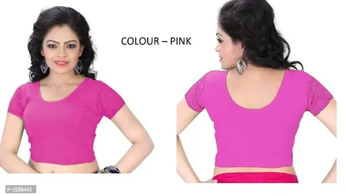 New Cotton Spandex Solid Blouse For Women-thumb0