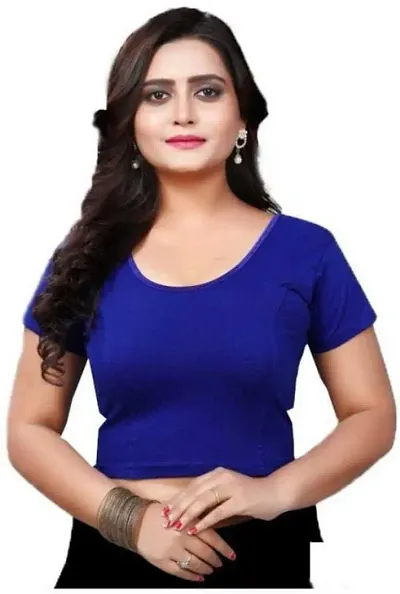 Cotton Spandex Stretchable Ready Made Stitched Blouses