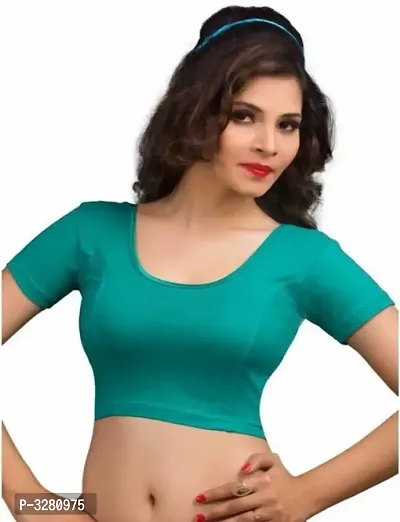 Cotton Spandex Women's Readymade Stretchable blouse for saree