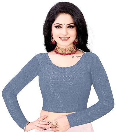 Classic Lycra Stretchable Blouse for Women