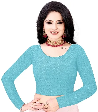 Classic Lycra Stretchable Blouse for Women