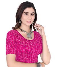 Classic Lycra Sequence Readymade Stretchable Blouse for Womens-thumb2