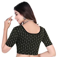 Classic Lycra Sequence Readymade Stretchable Blouse for Womens-thumb3