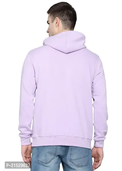 Men Full NASA Printed Hooded Sweatshirt (Purple)-thumb2
