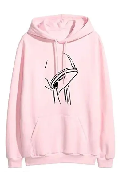 More & More Unisex-Adult Cotton Hooded Neck Hidden Face Printed Hoodie