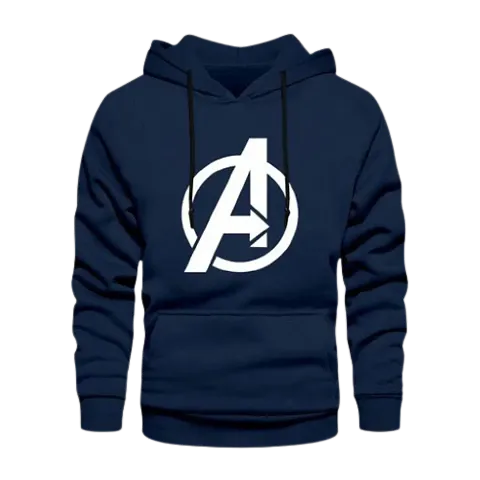 Regular Fit Full Sleeves Hooded Neck Avenger Winter Wear Casual Sweatshirt Hoodie for Men