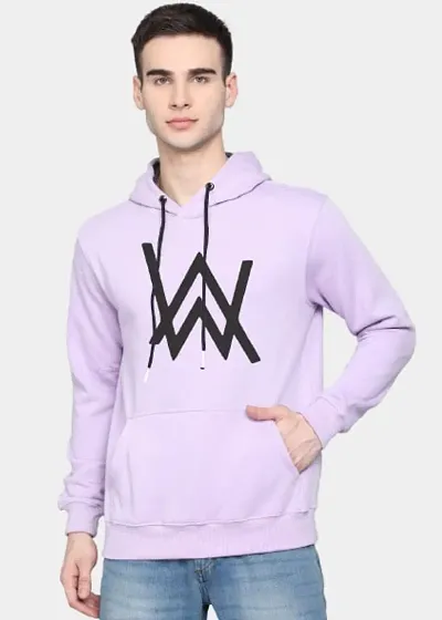 Men Full Sleeve AW Hooded Sweatshirt (Purple)