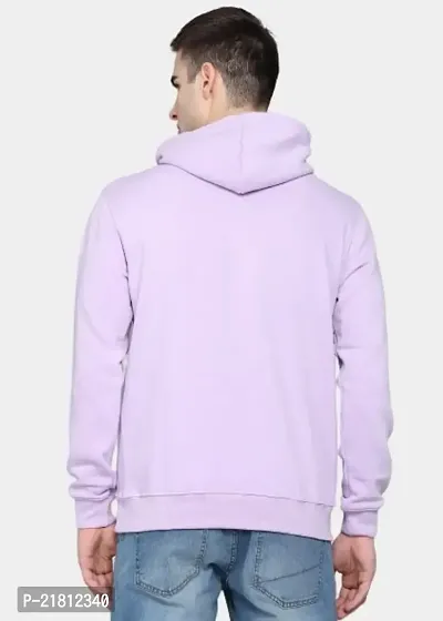 Men Full Sleeve EVERYTHING Printed Hooded Sweatshirt (Purple)-thumb2