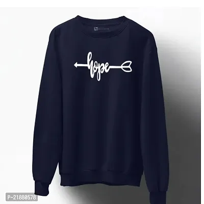 Women HOPE Printed Sweatshirt (Blue)