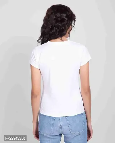 Women's Solid Regular T-shirt Combo (Black White)-thumb3
