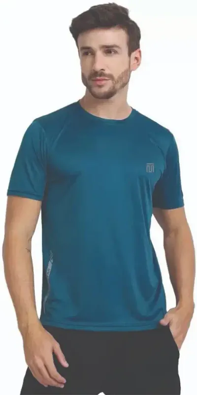 Mens Round Neck Half Sleeve Dry Fit T-Shirts