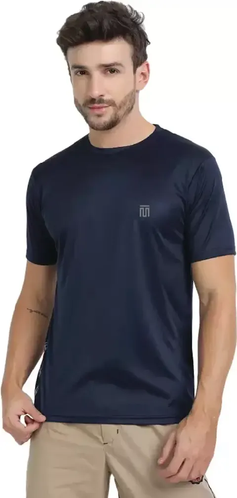 Mens Round Neck Half Sleeve Dry Fit T-Shirts