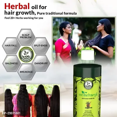 Vedacharya Adivasi Herbal Hair Oil for Hair Growth 500 Ml-thumb2