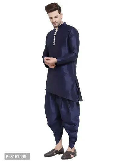 Sydney Heights Men Dupion Silk Kurta and Patiala Dhoti Set-thumb3