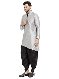 Sydney Heights Men Dupion Silk Kurta and Patiala Dhoti Set-thumb2