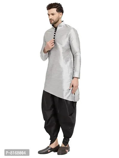 Sydney Heights Men Dupion Silk Kurta and Patiala Dhoti Set-thumb3