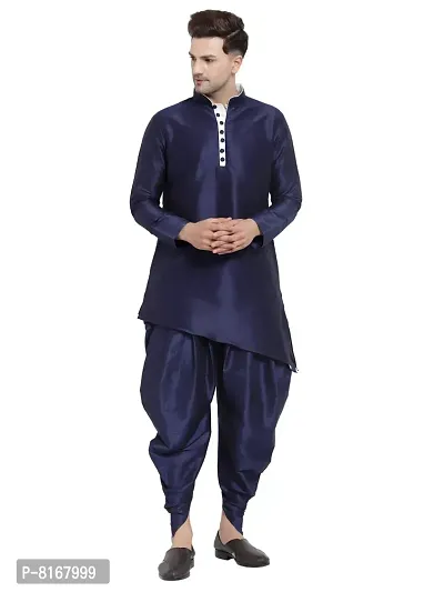 Sydney Heights Men Dupion Silk Kurta and Patiala Dhoti Set-thumb5