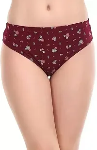 Stylish Cotton Printed Brief for Women, Pack of 4-thumb2