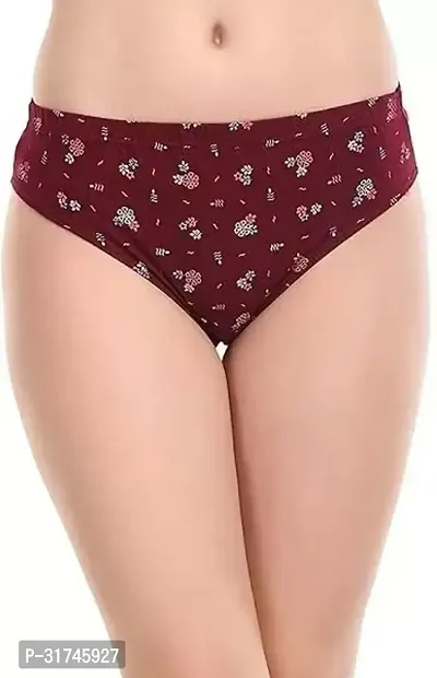 Stylish Cotton Printed Brief for Women, Pack of 4-thumb3