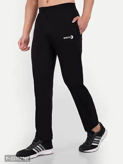 TheBonte Men Black Slim Fit Joggers Track Pants-thumb3