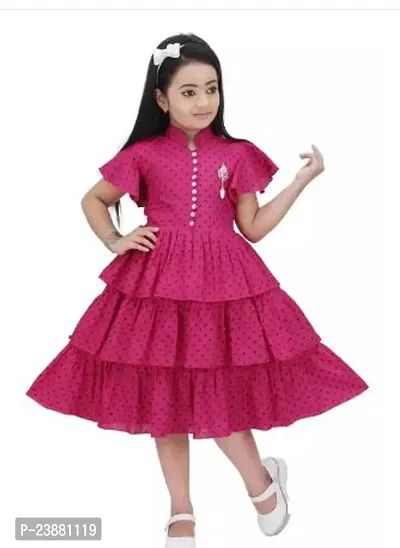 Stylish Girl Rayon Casual Frock Dress