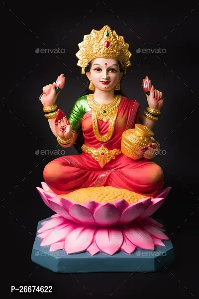 Stylish Multicoloured Marble Laxmi Ji