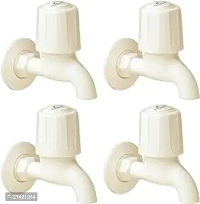 Cliquin Galaxy Series Gx-1002 P4 Ivory Ptmt Bib Cock - Pack Of 4, With Wall Flange For Easy Installation