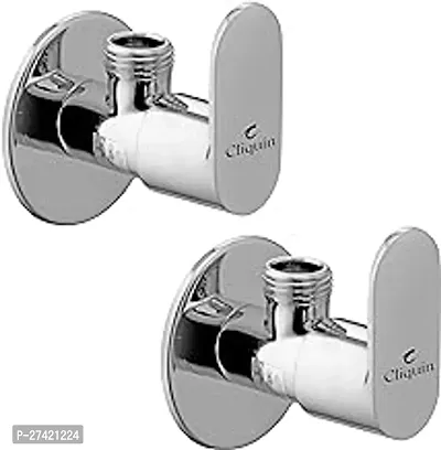 Cliquin Oppo Brass Angle Valve Tap With Wall Flange 2-Piece Set