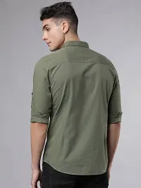 Stylish Regular Fit  Cotton  Long Sleeves Casual Shirt for Men-thumb2