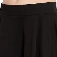 eddlees Western Stylish Black Flared Mini Skirt-thumb4
