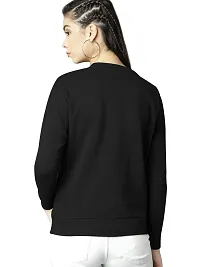 eddlees Women's Cotton Hooded Neck, Zipper and Round Neck Sweatshirt (OVELSS-WW-202100_Black Cat_L)-thumb3