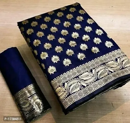 Kanjeevaram Art Silk Jacquard Sarees with Blouse Piece