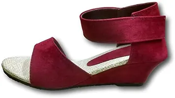 Women Red Wedges Sandal-thumb4