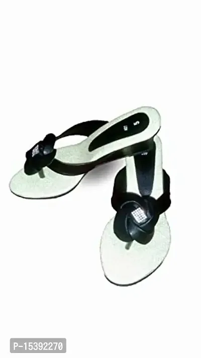 Shahana Black Wedges Sandal for Women-thumb4