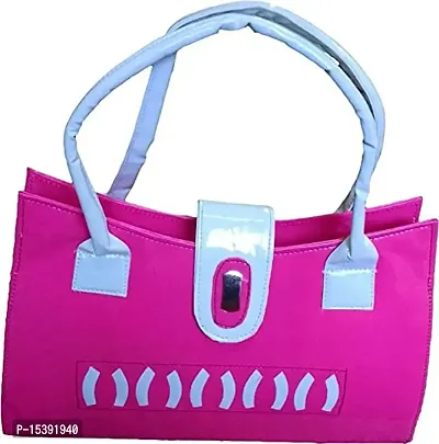 Shahana Women Pink Handheld Bag for Office  College-thumb0