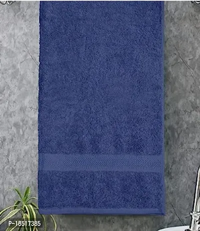 Cotton Navy Blue Towel Pack Of 1