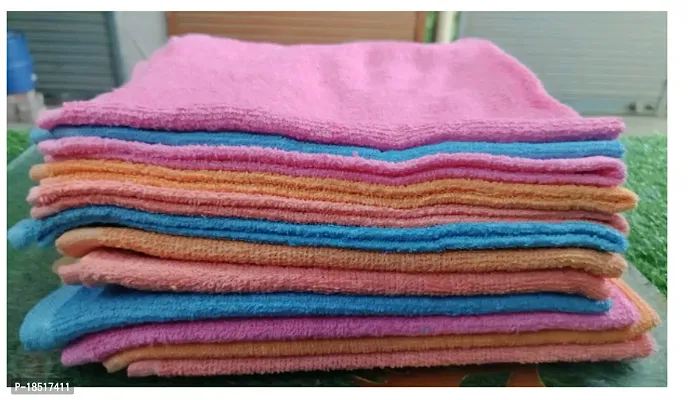 Cotton Multicoloured Towel Pack Of 12-thumb0