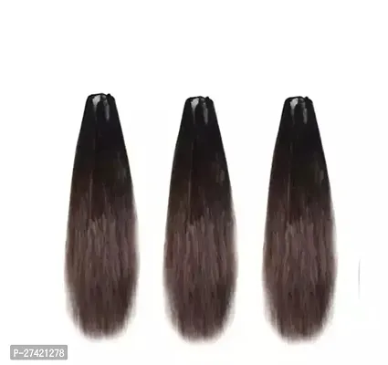 Black 30 INCH BLACK HAIR CHOTI EXTENTION /Synthetic Hair Extensions Parandi Choti Hair For Women Artificial Choti Hair Choti Extension Hair Accessories | For Women  girls PACK OF 3-thumb0