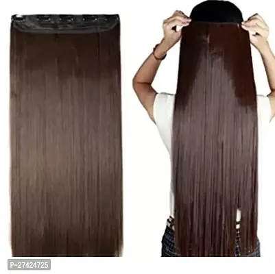 24 Inch 5 Clips Synthetic Extensions For Women/Girls Hair Extension PACK OF 1-thumb0