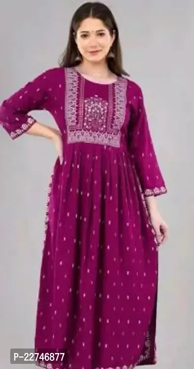 Women Stylish Rayon A-Line Kurta