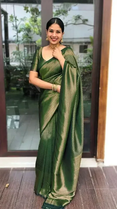 Facny Art Silk Saree With Blouse Peice For Women