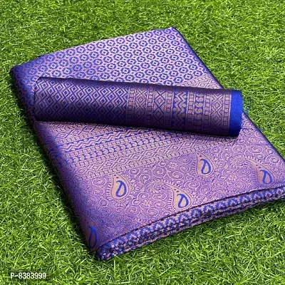 Stylish Art Silk Woven Design Women Saree with Running Blouse For Women-thumb4