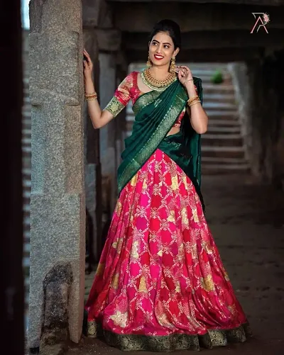 Elegant Poly Silk Saree with Blouse piece 