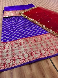 New Trendy Party Wear Half Saree With Blouse and Dupatta-thumb3